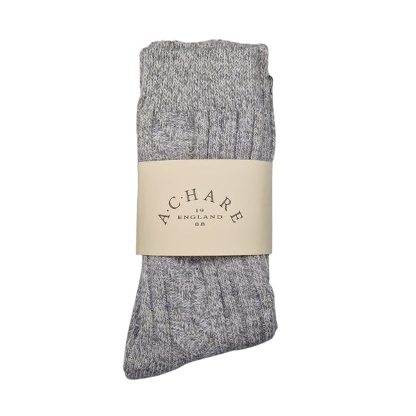 Light Grey Wool Mix Socks (Men)