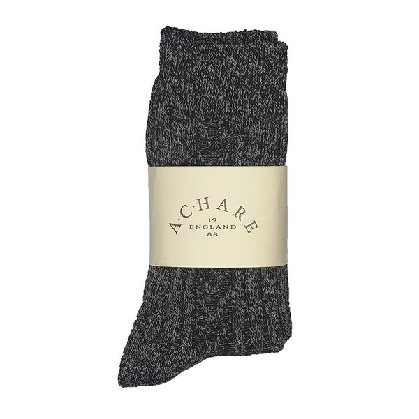 Charcoal wool mix socks