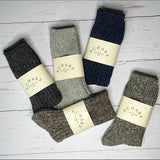 Grey wool mix socks