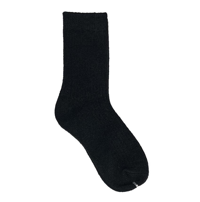 Black Wool Mix Socks (Women)